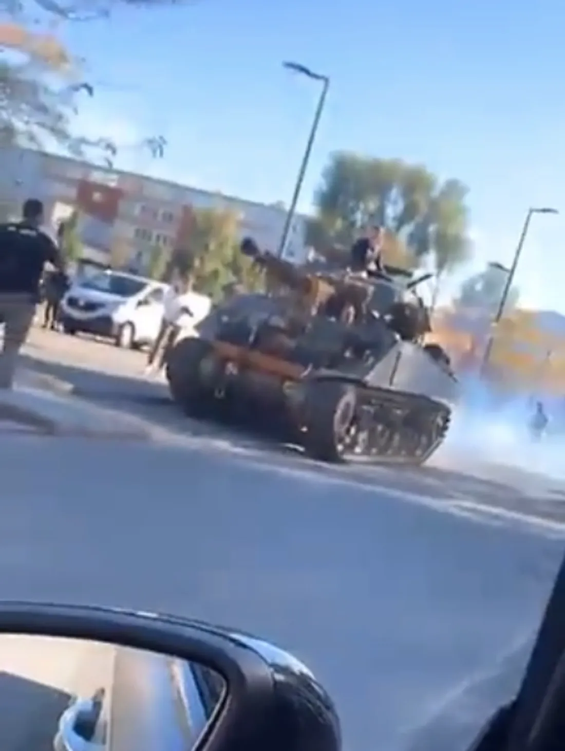 Un char d'assaut dans la ville... 